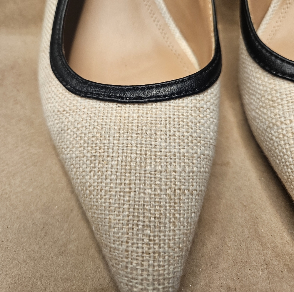 Steve Madden BRI Natural Multi slingback pumps. Size 7.5 - Picture 7 of 10